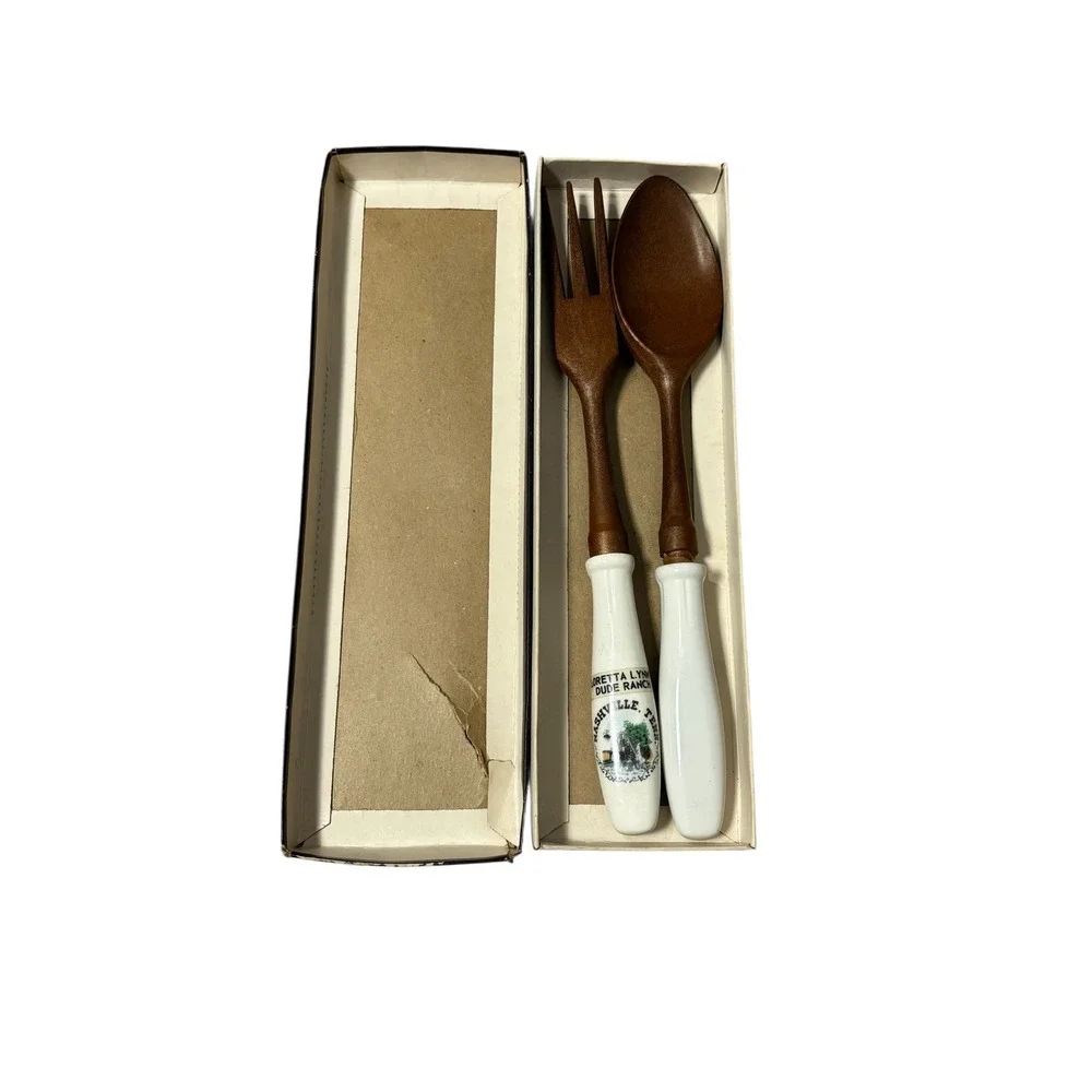 Vintage Loretta‎ Lynn Dude RanchSouvenir Salad Servers